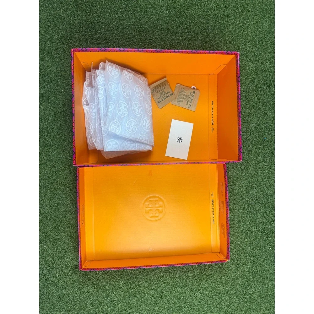 Tory Burch Shoe‎ Box Good Luck Trainer Size 7 Pink Orange